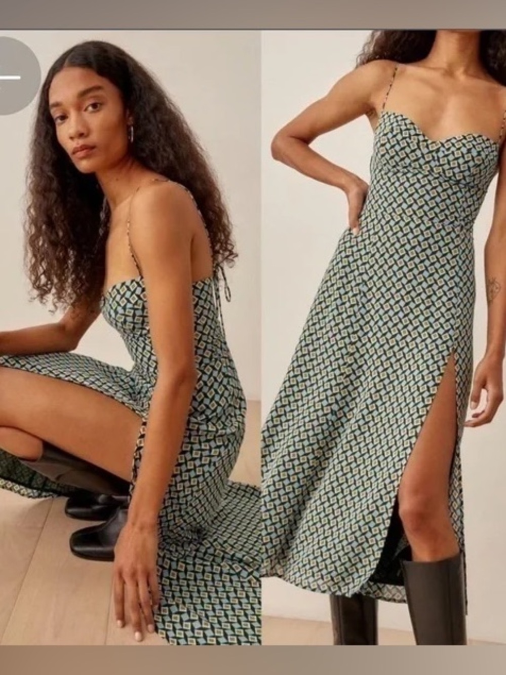 NWT Reformation Juliette Dress sz 4 mosaic